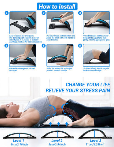 BACK STRETCHER | SPINE DECK | SPINE BOARD FOR LOWER BACK PAIN